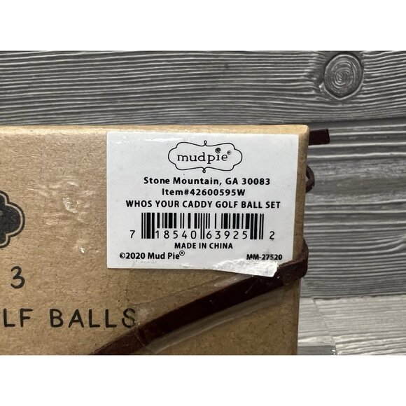Mud Pie Set of 3 Funny Humorous Golf Balls Who’s Your Caddy Set Gift for Golfer - Picture 7 of 7